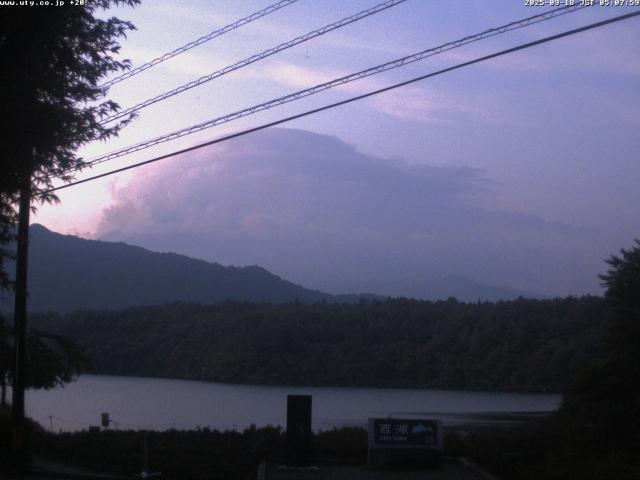西湖からの富士山