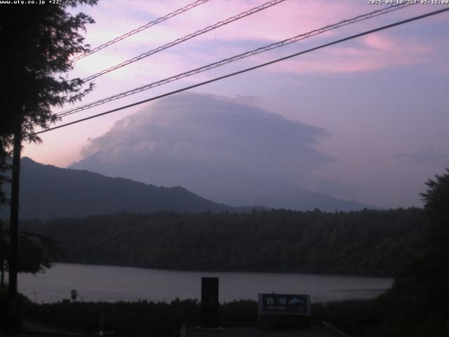 西湖からの富士山