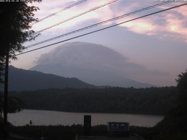 西湖からの富士山