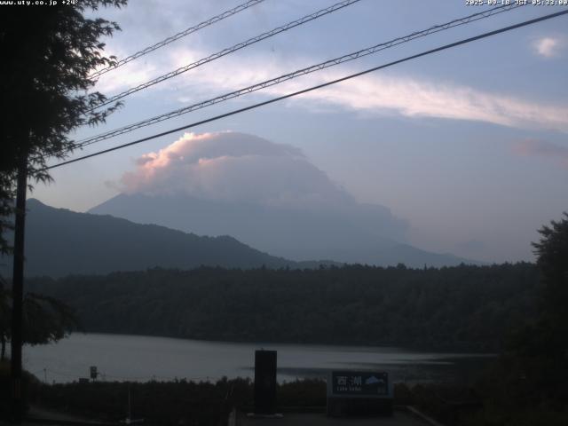 西湖からの富士山