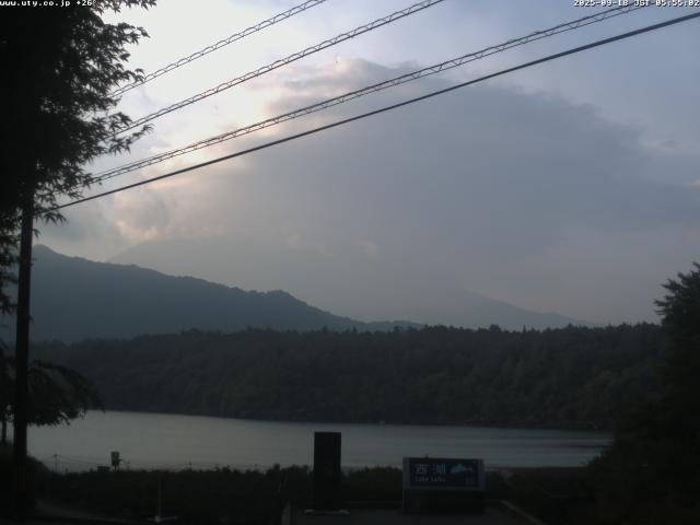 西湖からの富士山