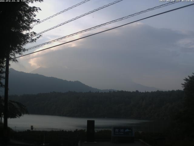 西湖からの富士山