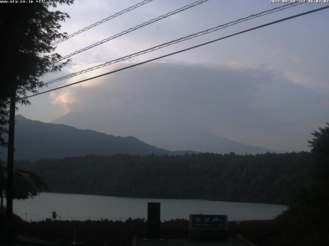 西湖からの富士山