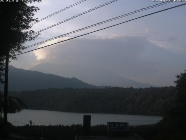 西湖からの富士山
