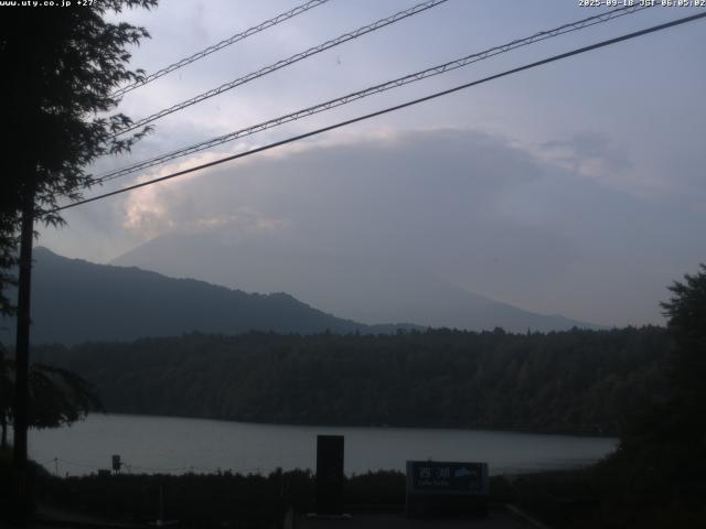西湖からの富士山