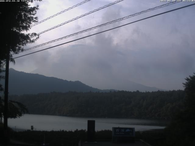 西湖からの富士山