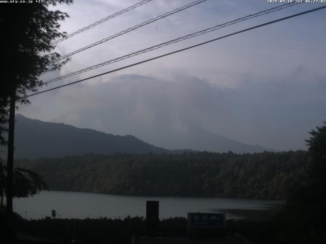 西湖からの富士山