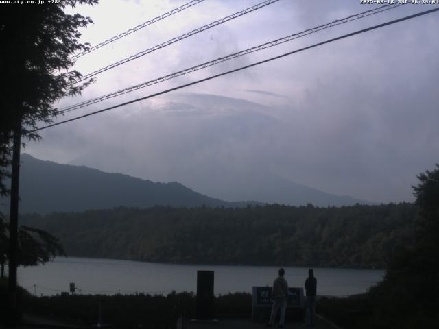 西湖からの富士山
