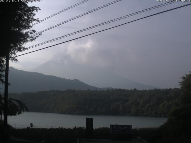 西湖からの富士山