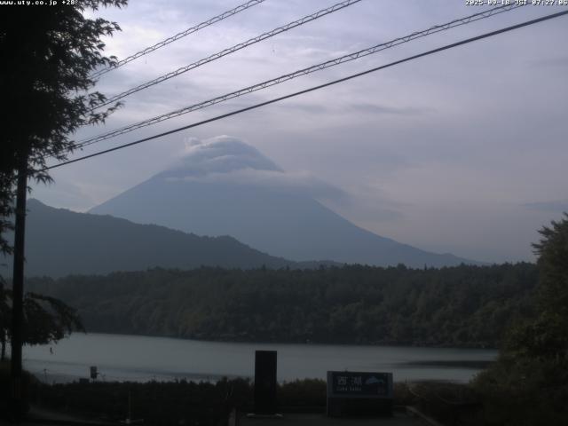 西湖からの富士山