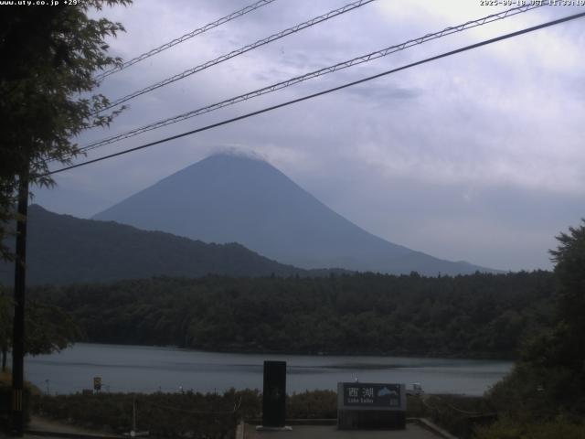 西湖からの富士山