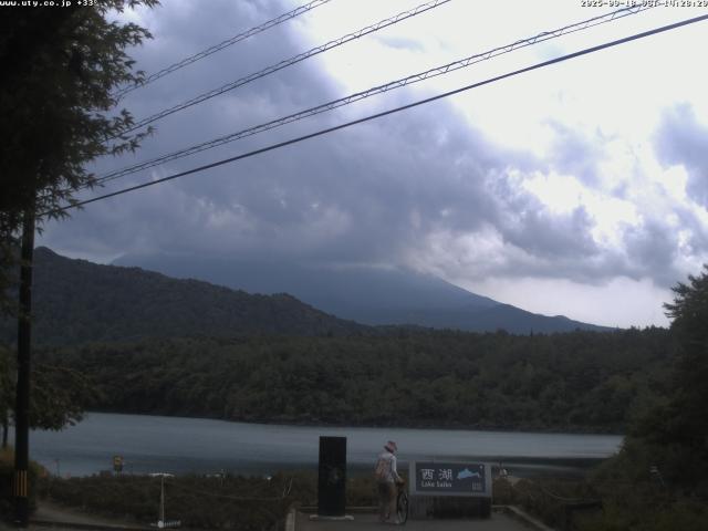 西湖からの富士山