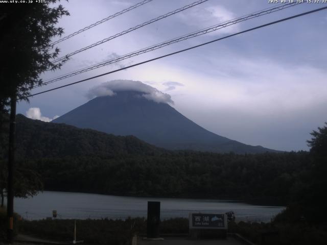 西湖からの富士山