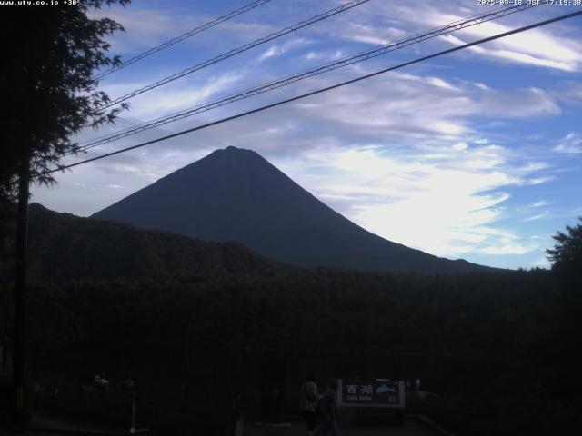 西湖からの富士山