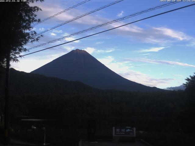 西湖からの富士山
