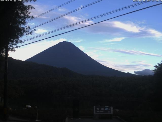 西湖からの富士山