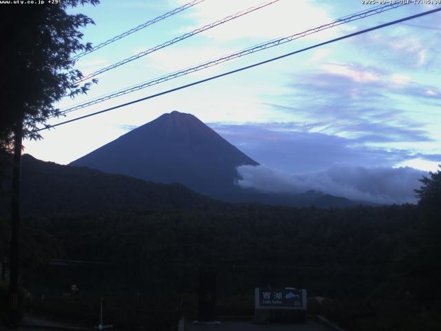 西湖からの富士山