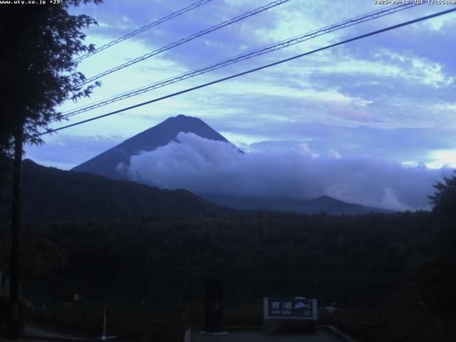 西湖からの富士山