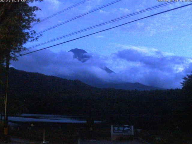 西湖からの富士山