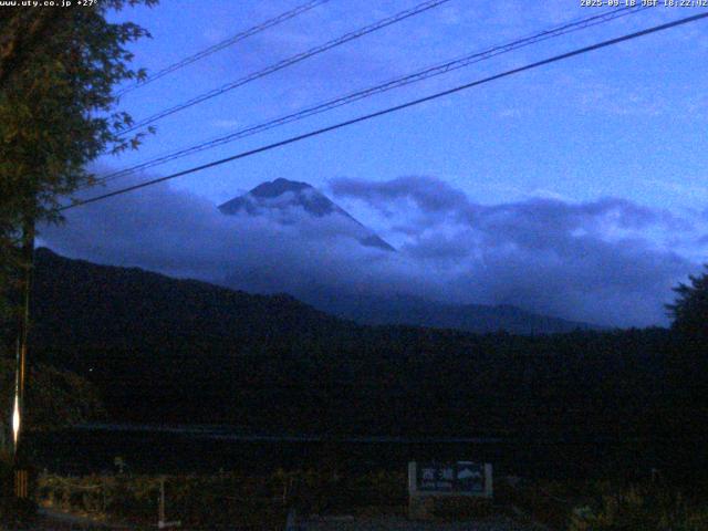 西湖からの富士山