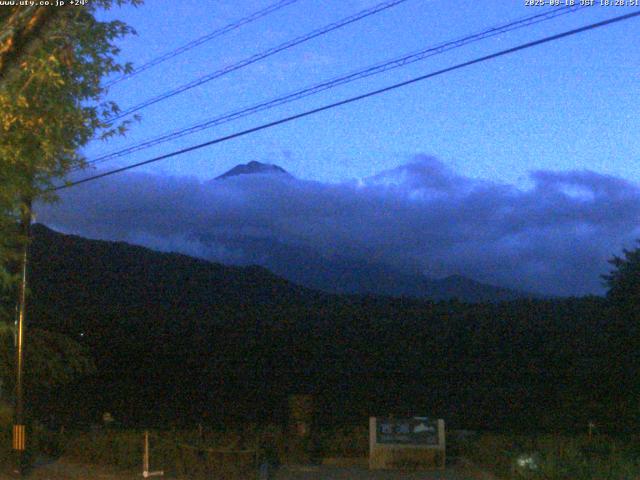 西湖からの富士山