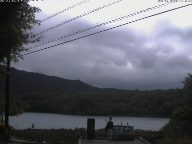 西湖からの富士山