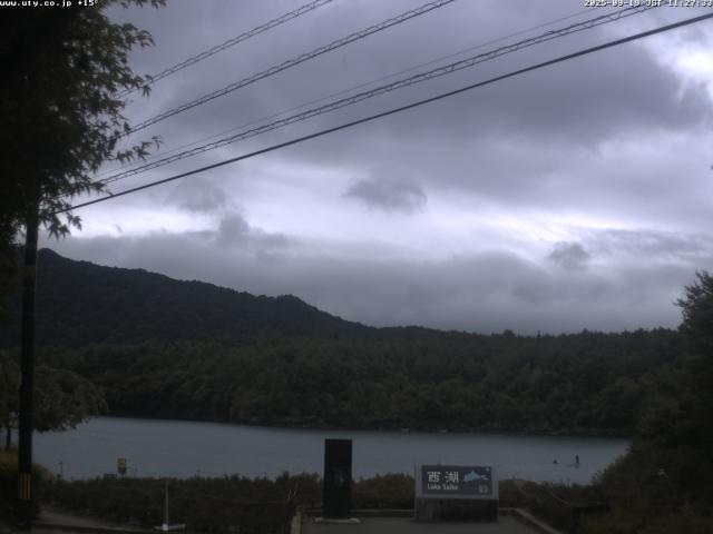 西湖からの富士山