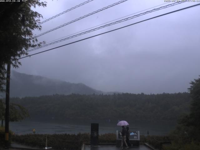 西湖からの富士山