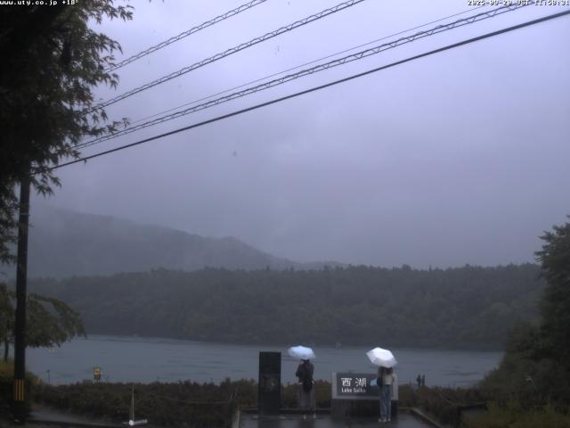 西湖からの富士山