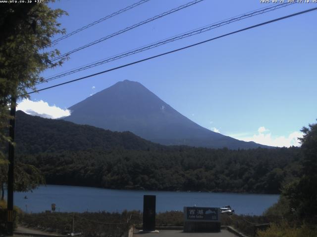 西湖からの富士山