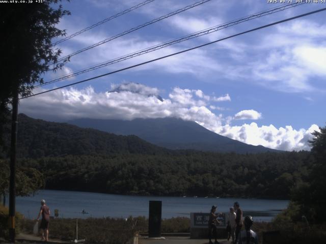 西湖からの富士山