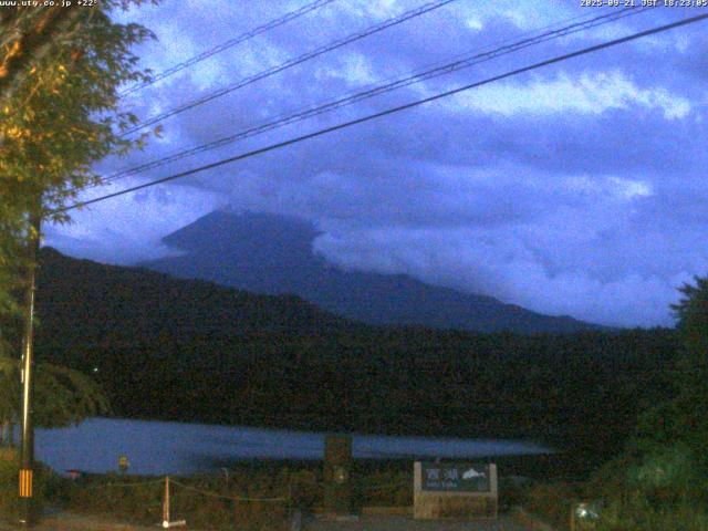 西湖からの富士山