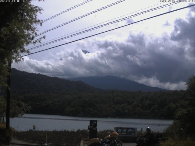 西湖からの富士山