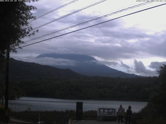 西湖からの富士山