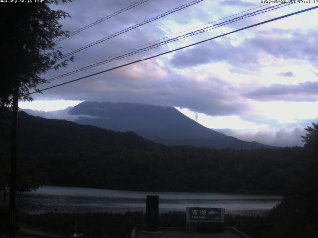 西湖からの富士山