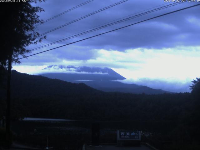 西湖からの富士山