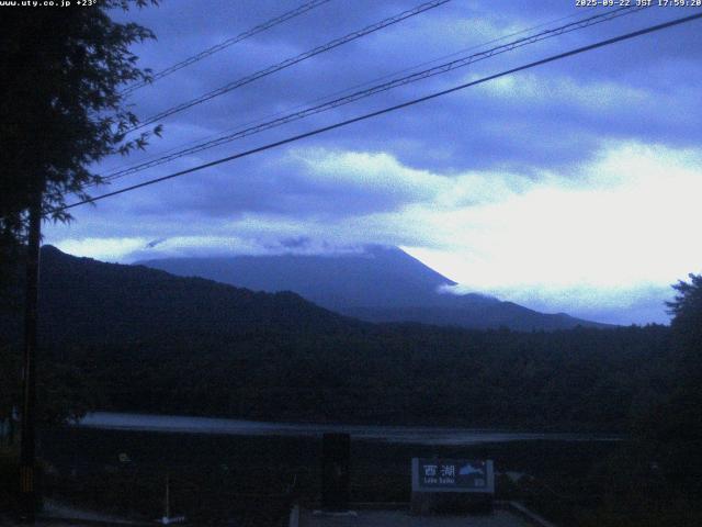 西湖からの富士山