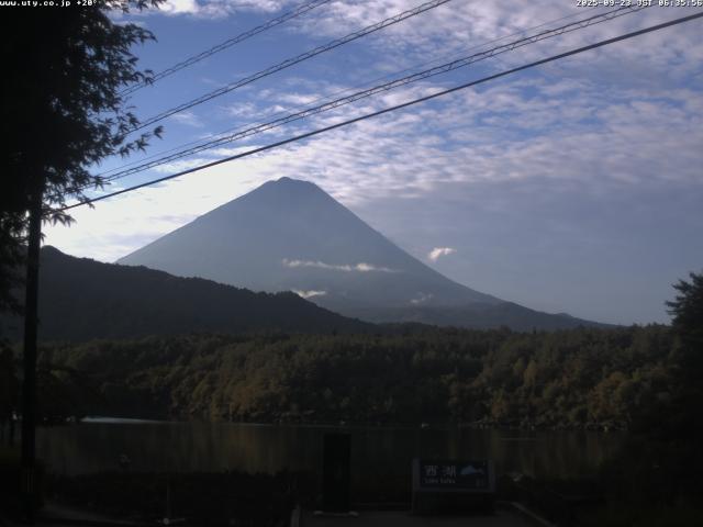 西湖からの富士山