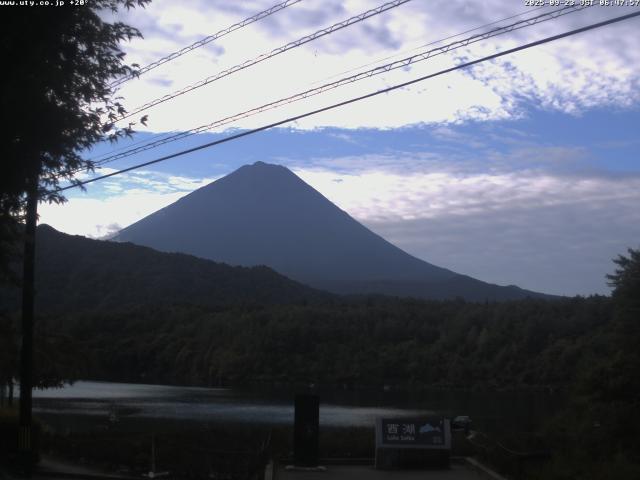西湖からの富士山