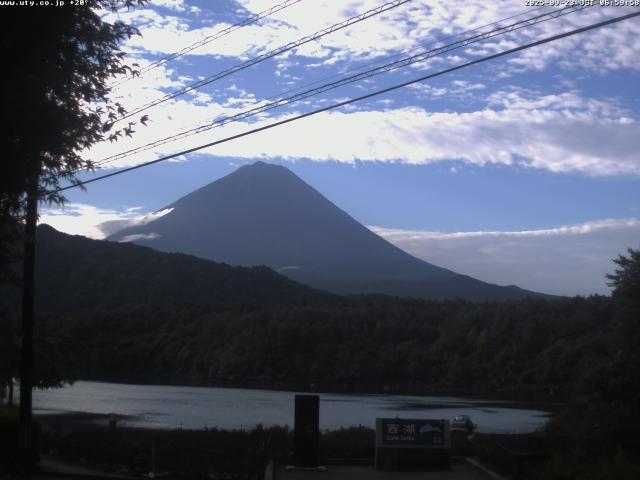 西湖からの富士山