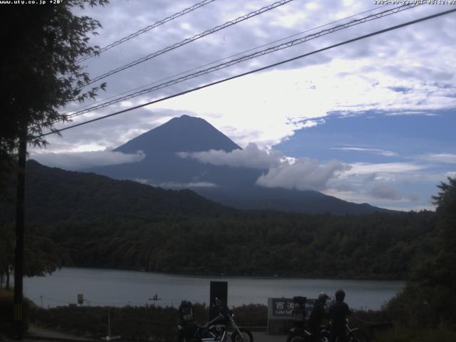 西湖からの富士山
