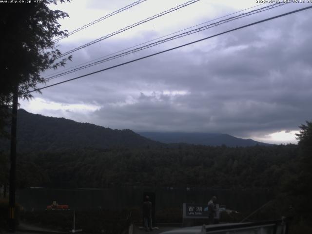 西湖からの富士山