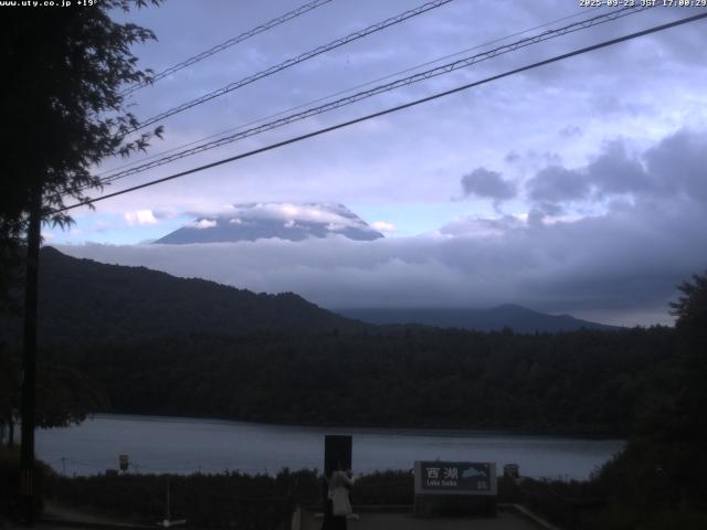 西湖からの富士山