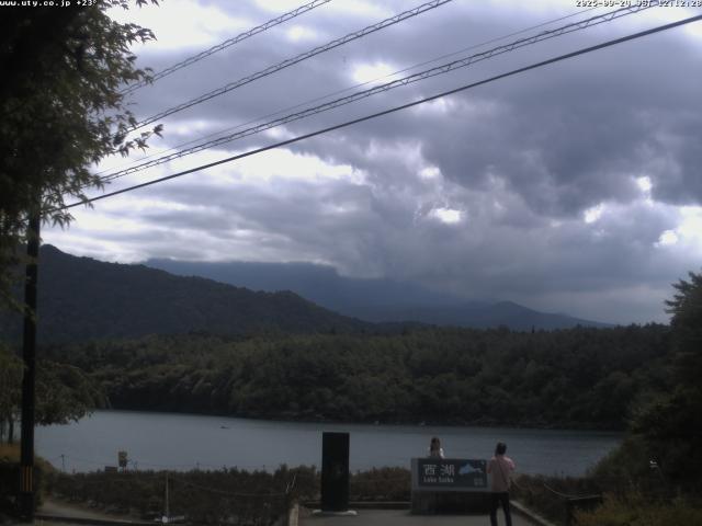 西湖からの富士山