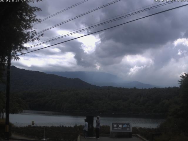 西湖からの富士山