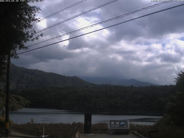 西湖からの富士山