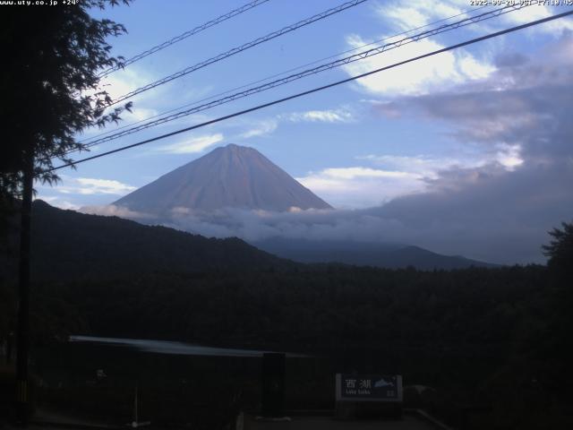 西湖からの富士山