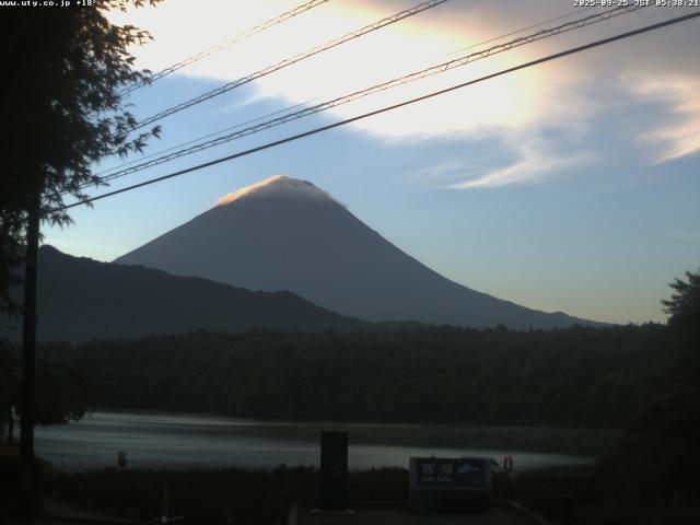 西湖からの富士山