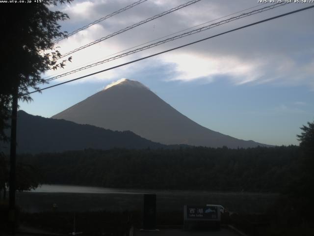 西湖からの富士山