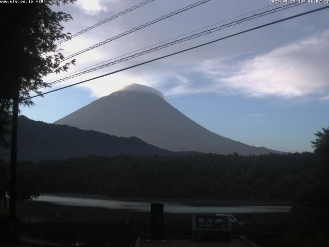 西湖からの富士山